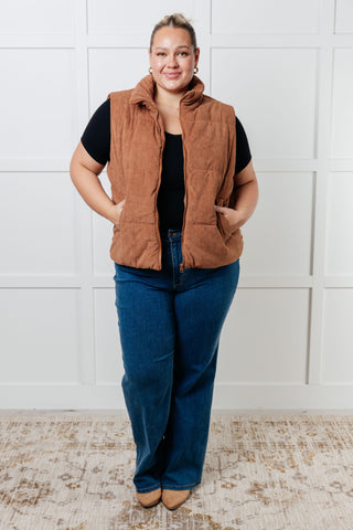 Set Me Up Corduroy Puffer Vest-Layers-Ave Shops-Motis & Co Boutique, Women's Fashion Boutique in Carthage, Missouri