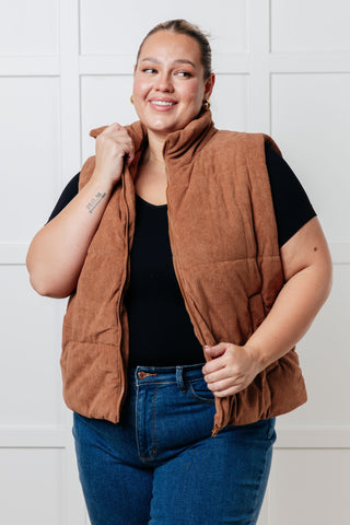 Set Me Up Corduroy Puffer Vest-Layers-Ave Shops-Motis & Co Boutique, Women's Fashion Boutique in Carthage, Missouri