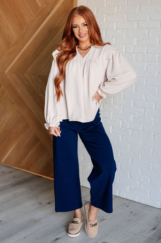 She Ought to Understand Balloon Sleeve Blouse-Blouses-Ave Shops-Motis & Co Boutique, Women's Fashion Boutique in Carthage, Missouri