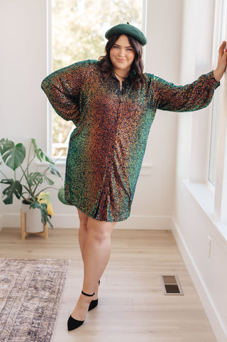 Shimmering Splendor Sequin Shirt Dress-Dresses-Ave Shops-Motis & Co Boutique, Women's Fashion Boutique in Carthage, Missouri