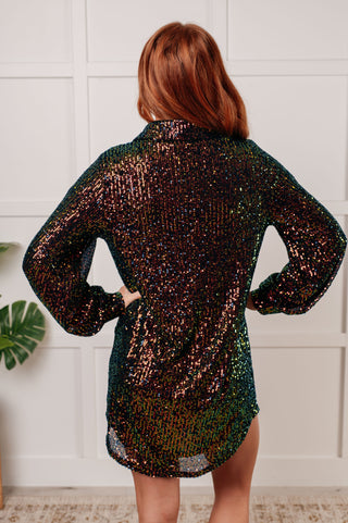 Shimmering Splendor Sequin Shirt Dress-Dresses-Ave Shops-Motis & Co Boutique, Women's Fashion Boutique in Carthage, Missouri