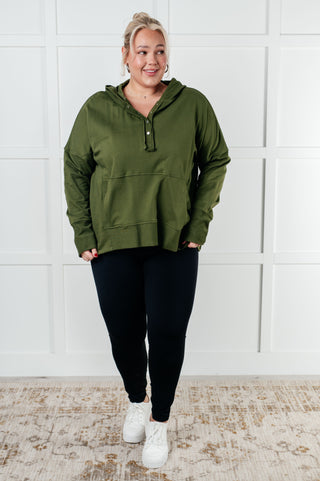 Simple Snug Snap Hooded Pullover-Tops-Ave Shops-Motis & Co Boutique, Women's Fashion Boutique in Carthage, Missouri