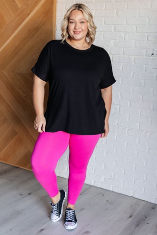 Soft Serve Brushed Microfiber Set in Neon Hot Pink-Athleisure-Ave Shops-Motis & Co Boutique, Women's Fashion Boutique in Carthage, Missouri