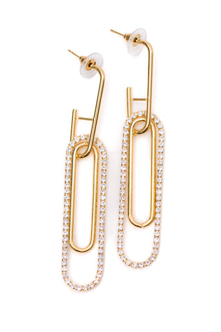 Sonia Link Earrings In Gold-Accessories-Ave Shops-Motis & Co Boutique, Women's Fashion Boutique in Carthage, Missouri