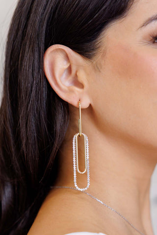 Sonia Link Earrings In Gold-Accessories-Ave Shops-Motis & Co Boutique, Women's Fashion Boutique in Carthage, Missouri