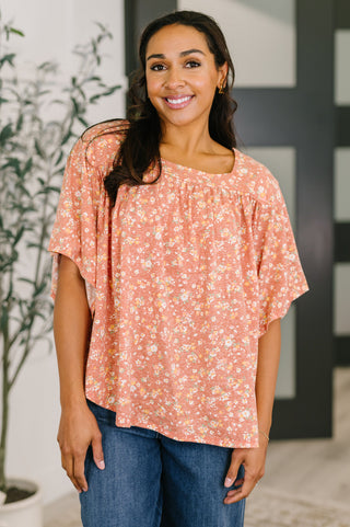 Spring Breeze Square Beck Top in Dusty Rose-Short Sleeves-Ave Shops-Motis & Co Boutique, Women's Fashion Boutique in Carthage, Missouri