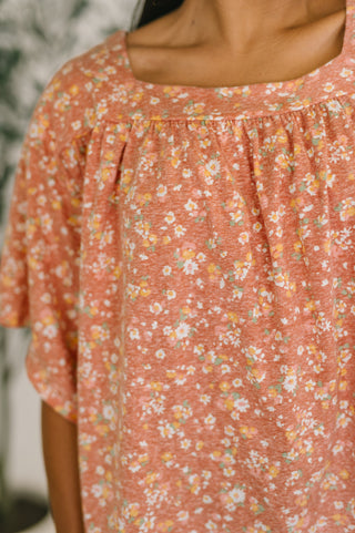 Spring Breeze Square Beck Top in Dusty Rose-Short Sleeves-Ave Shops-Motis & Co Boutique, Women's Fashion Boutique in Carthage, Missouri