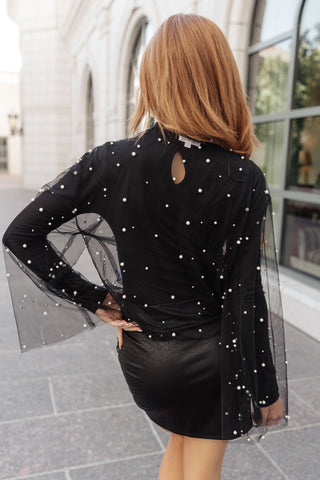 Sprinkle of Pearls Sheer Kimono-Kimonos-Ave Shops-Motis & Co Boutique, Women's Fashion Boutique in Carthage, Missouri