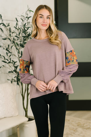 Subtle Breeze Floral Patchwork Pullover-Sweaters-Ave Shops-Motis & Co Boutique, Women's Fashion Boutique in Carthage, Missouri