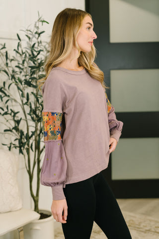Subtle Breeze Floral Patchwork Pullover-Sweaters-Ave Shops-Motis & Co Boutique, Women's Fashion Boutique in Carthage, Missouri