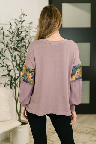 Subtle Breeze Floral Patchwork Pullover-Sweaters-Ave Shops-Motis & Co Boutique, Women's Fashion Boutique in Carthage, Missouri