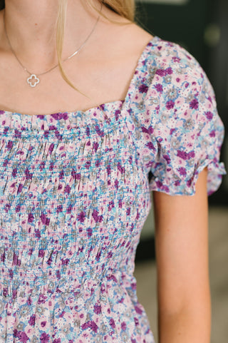 Sugar Talking Tiered Dress in Floral Print-Dresses-Ave Shops-Motis & Co Boutique, Women's Fashion Boutique in Carthage, Missouri
