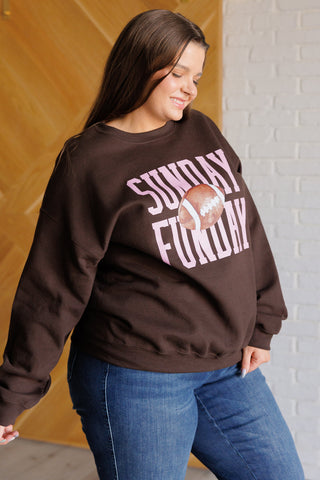 Sunday Funday Graphic Sweatshirt-Long Sleeves-Ave Shops-Motis & Co Boutique, Women's Fashion Boutique in Carthage, Missouri