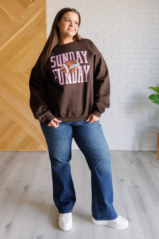 Sunday Funday Graphic Sweatshirt-Long Sleeves-Ave Shops-Motis & Co Boutique, Women's Fashion Boutique in Carthage, Missouri