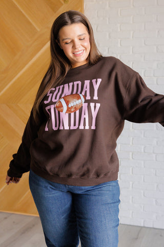 Sunday Funday Graphic Sweatshirt-Long Sleeves-Ave Shops-Motis & Co Boutique, Women's Fashion Boutique in Carthage, Missouri