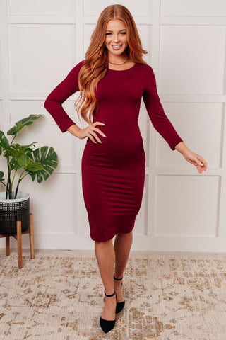 Sure To Fall In Love Bodycon Dress-Dresses-Ave Shops-Motis & Co Boutique, Women's Fashion Boutique in Carthage, Missouri