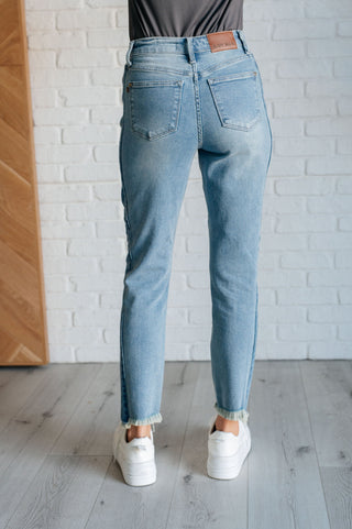 Susan High Rise Side Panel Detail Slim Jeans-Jeans-Ave Shops-Motis & Co Boutique, Women's Fashion Boutique in Carthage, Missouri