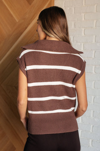 Tea Service 1/4 Zip Sleeveless Sweater-Tops-Ave Shops-Motis & Co Boutique, Women's Fashion Boutique in Carthage, Missouri