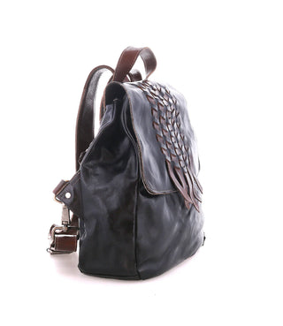 Teji Black Teak Leather Backpack Bag -Bed|stu-Handbags-Bedstu-Motis & Co Boutique, Women's Fashion Boutique in Carthage, Missouri