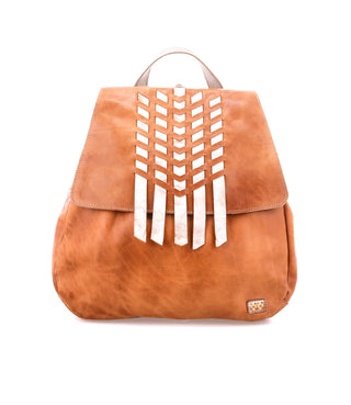Teji Tan Rustic Nectar Leather Backpack Bag