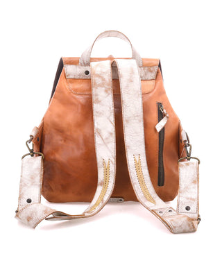 Teji Tan Rustic Nectar Leather Backpack Bag
