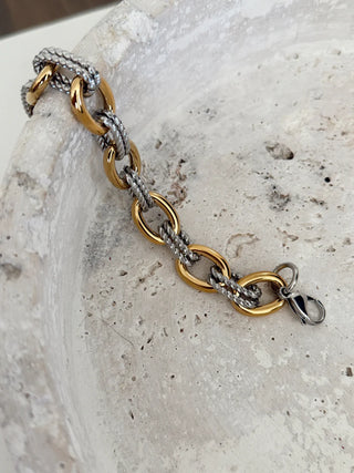 Margo Mixed Metal Chain Bracelet-Bracelets-ChanSutt-Motis & Co Boutique, Women's Fashion Boutique in Carthage, Missouri