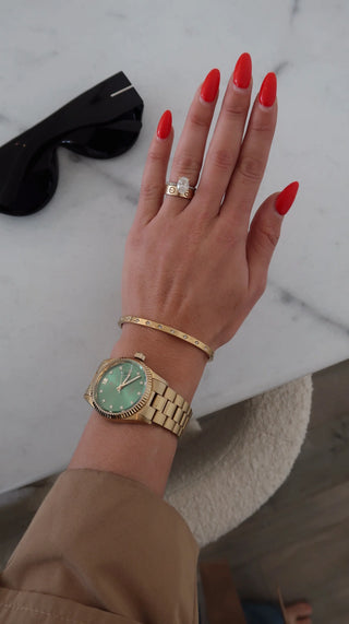 Lucy Star Crystal Bangle Bracelet