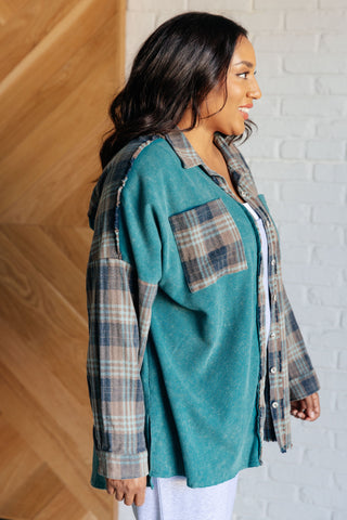 Tied for Time Thermal Plaid Button Up-Long Sleeves-Ave Shops-Motis & Co Boutique, Women's Fashion Boutique in Carthage, Missouri