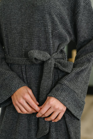 Travel Plush Knit Dress in Charcoal-Dresses-Ave Shops-Motis & Co Boutique, Women's Fashion Boutique in Carthage, Missouri