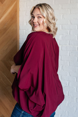 Universal Philosophy Blouse in Wine-Blouses-Ave Shops-Motis & Co Boutique, Women's Fashion Boutique in Carthage, Missouri