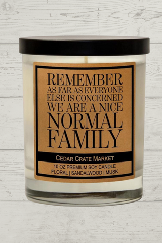 Normal Family Conversation Soy Candle-Candles-Cedar Crate-Motis & Co Boutique, Women's Fashion Boutique in Carthage, Missouri