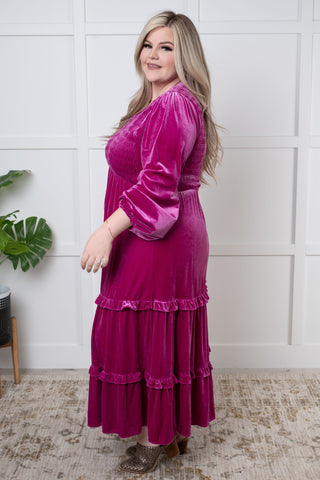 Velvet Flamenco Maxi Dress-Dresses-Ave Shops-Motis & Co Boutique, Women's Fashion Boutique in Carthage, Missouri