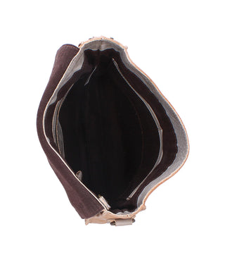 Venice Beach Oat Icicle Leather Bag by Bed|Stu