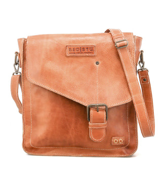 Venice Beach Rustic Tan Leather Bag by Bed|Stu