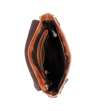 Venice Beach Rustic Tan Leather Bag by Bed|Stu