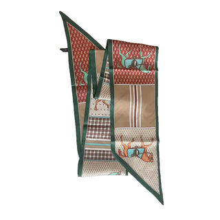 Horse Carriage Teal Twilly Scarf-Scarf-Western Elite-Motis & Co Boutique, Women's Fashion Boutique in Carthage, Missouri