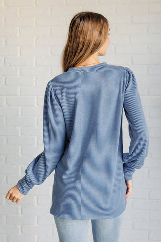 When the Sun Goes Down Mineral Wash Ribbed Knit Top-Long Sleeves-Ave Shops-Motis & Co Boutique, Women's Fashion Boutique in Carthage, Missouri