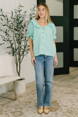 Wherever the Wind Blows Balloon Sleeve Blouse-Short Sleeves-Ave Shops-Motis & Co Boutique, Women's Fashion Boutique in Carthage, Missouri
