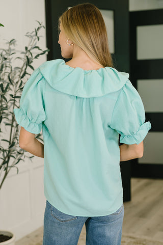 Wherever the Wind Blows Balloon Sleeve Blouse-Short Sleeves-Ave Shops-Motis & Co Boutique, Women's Fashion Boutique in Carthage, Missouri