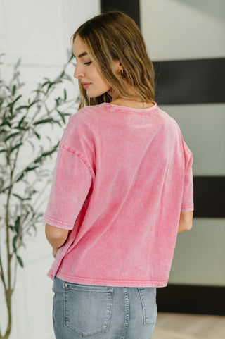 Who's That Girl Crochet Pocket T-Shirt-Short Sleeves-Ave Shops-Motis & Co Boutique, Women's Fashion Boutique in Carthage, Missouri
