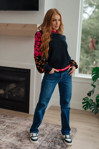 Wild About You Animal Print Sweater-Tops-Ave Shops-Motis & Co Boutique, Women's Fashion Boutique in Carthage, Missouri