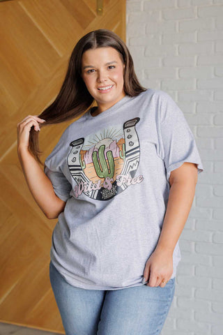 Wild & Free Horseshoe Graphic Tee-Graphic Tees-Ave Shops-Motis & Co Boutique, Women's Fashion Boutique in Carthage, Missouri