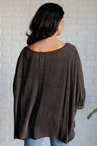 Wishy Washy Mineral Washed Oversized Top-Tops-Ave Shops-Motis & Co Boutique, Women's Fashion Boutique in Carthage, Missouri