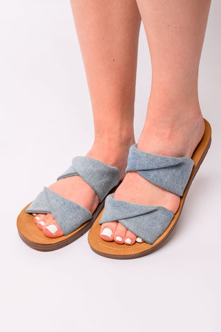 With a Twist Sandal in Denim-Sandals-Ave-Motis & Co Boutique, Women's Fashion Boutique in Carthage, Missouri