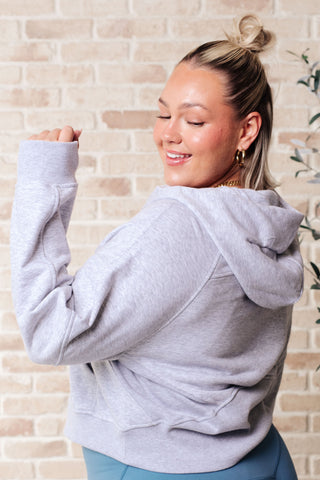 Working Up A Sweat Hooded Pullover Grey-Hoodies-Ave-Motis & Co Boutique, Women's Fashion Boutique in Carthage, Missouri