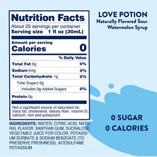 Love Potion Sour Watermelon Sugar Free Syrup-Drinks-Jordan's-Motis & Co Boutique, Women's Fashion Boutique in Carthage, Missouri