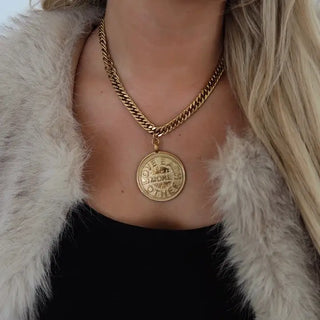 Meredith Gold Coin Necklace