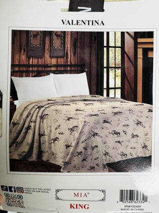 King Thick & Soft Western Fleece Blanket-Blankets-Western Linen-Motis & Co Boutique, Women's Fashion Boutique in Carthage, Missouri