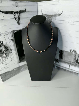 Billings Copper Pearl Necklace-Necklace-Turquoise Heaven-Motis & Co Boutique, Women's Fashion Boutique in Carthage, Missouri