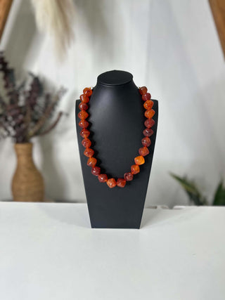 Taos Brown Acrylic Stone Chunky Beaded Necklace-Necklace-What's Hot-Motis & Co Boutique, Women's Fashion Boutique in Carthage, Missouri